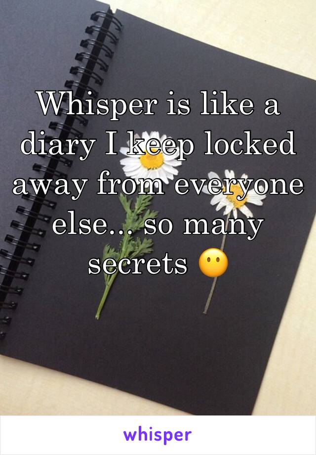 Whisper is like a diary I keep locked away from everyone else... so many secrets 😶