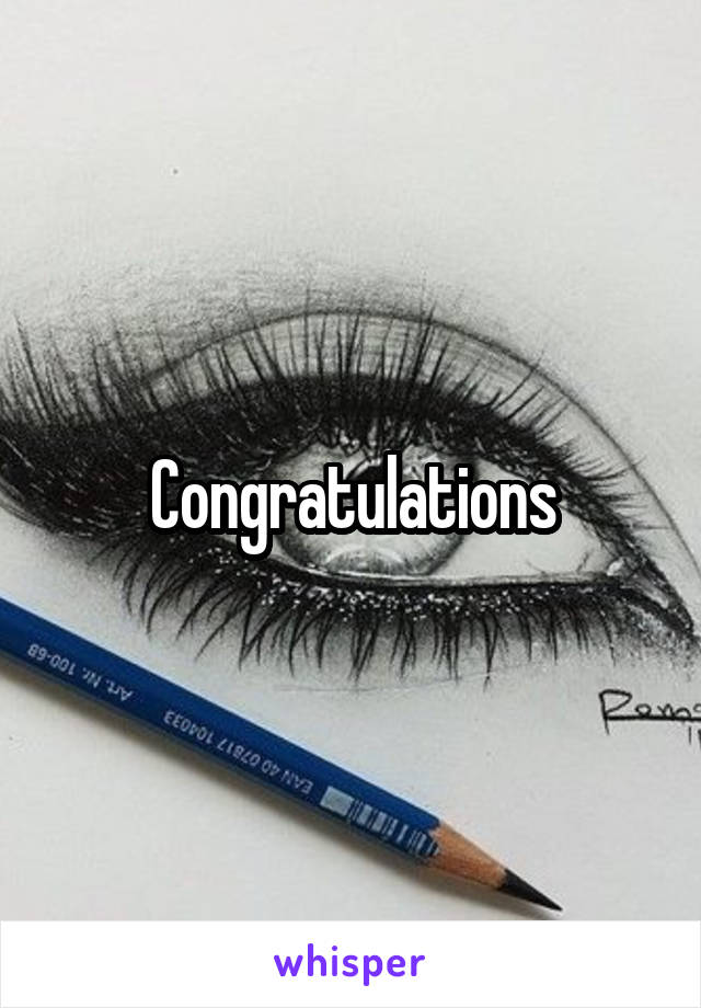 Congratulations