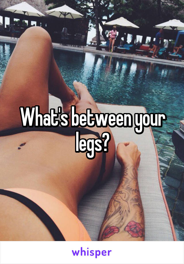 What's between your legs?