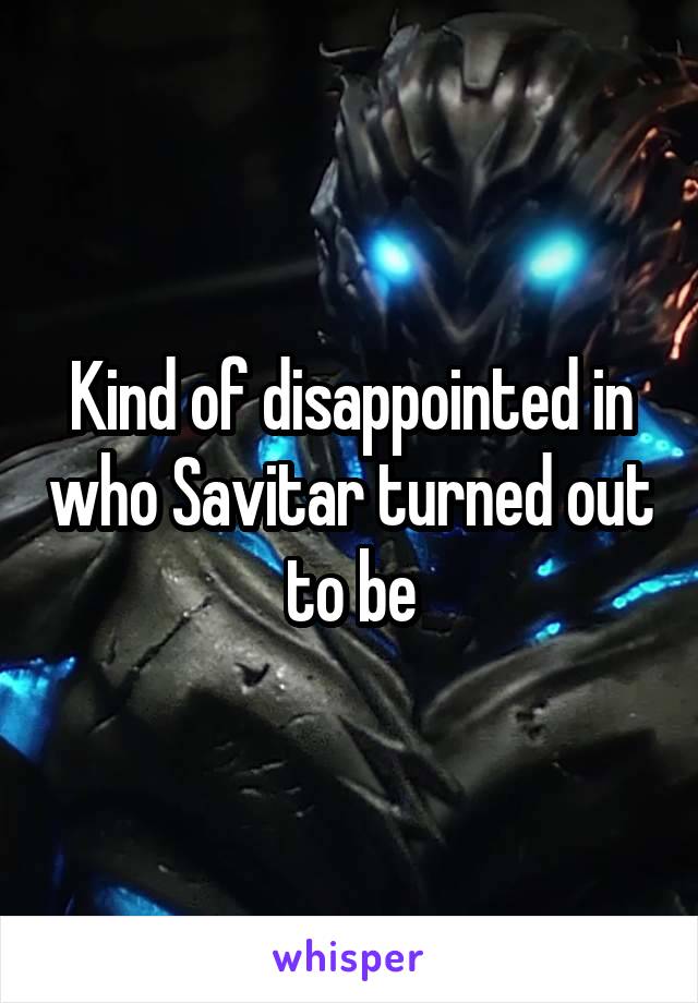 Kind of disappointed in who Savitar turned out to be