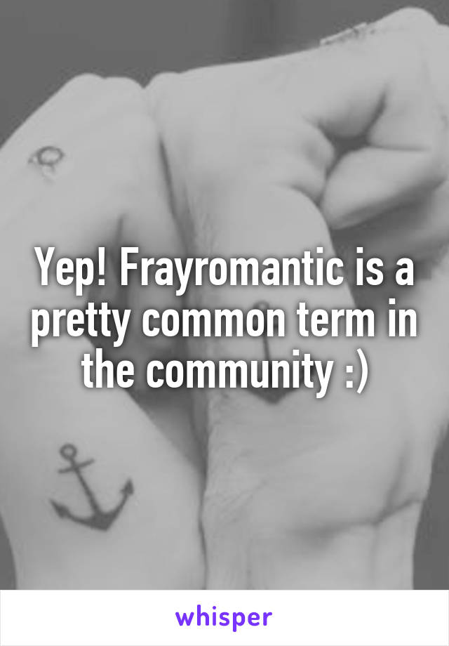 Yep! Frayromantic is a pretty common term in the community :)