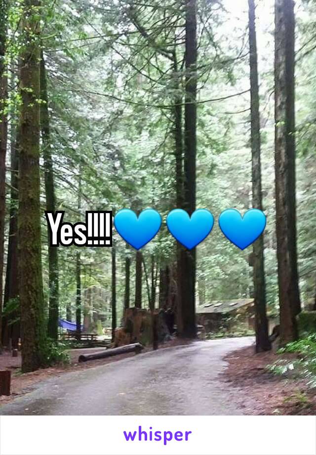 Yes!!!!💙💙💙