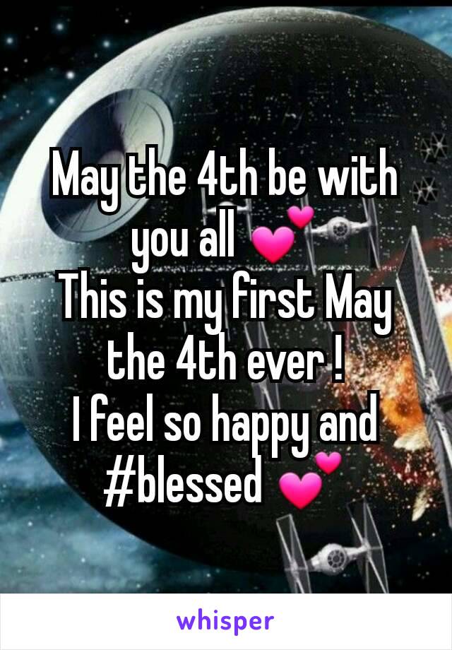 May the 4th be with you all 💕
This is my first May the 4th ever !
I feel so happy and #blessed 💕