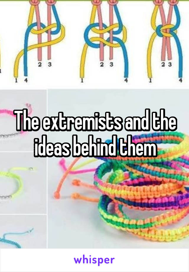 The extremists and the ideas behind them