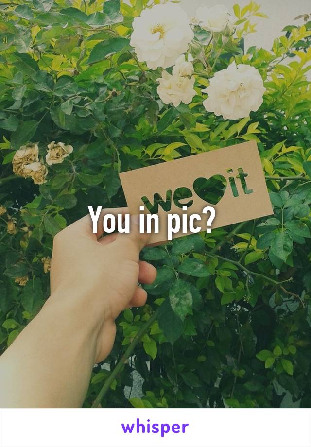 You in pic? 