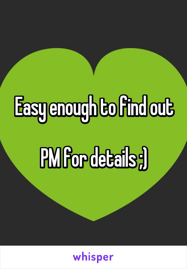 Easy enough to find out

PM for details ;)