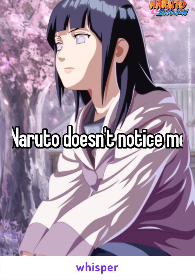 Naruto doesn't notice me