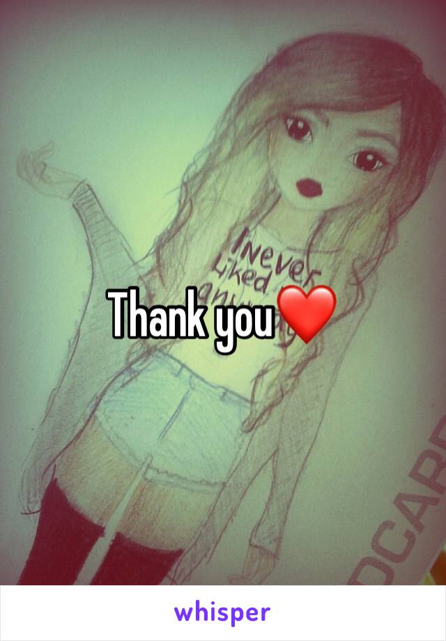 Thank you❤️