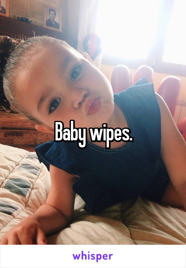 Baby wipes.