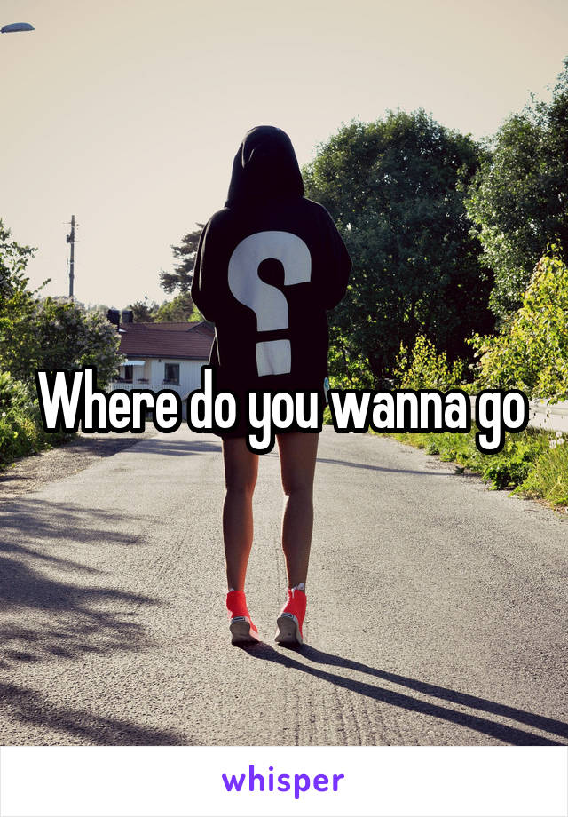 Where do you wanna go 