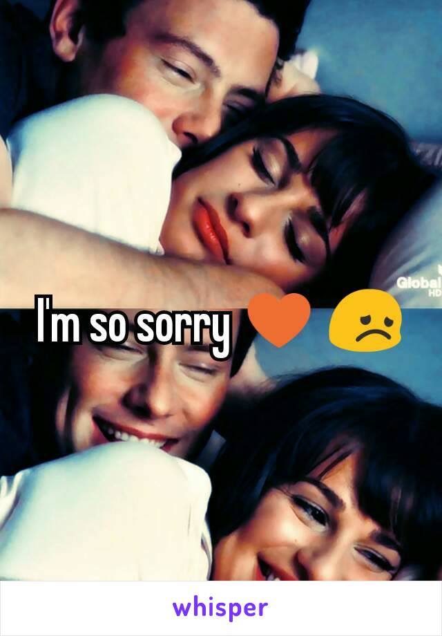 I'm so sorry ♥ 😞