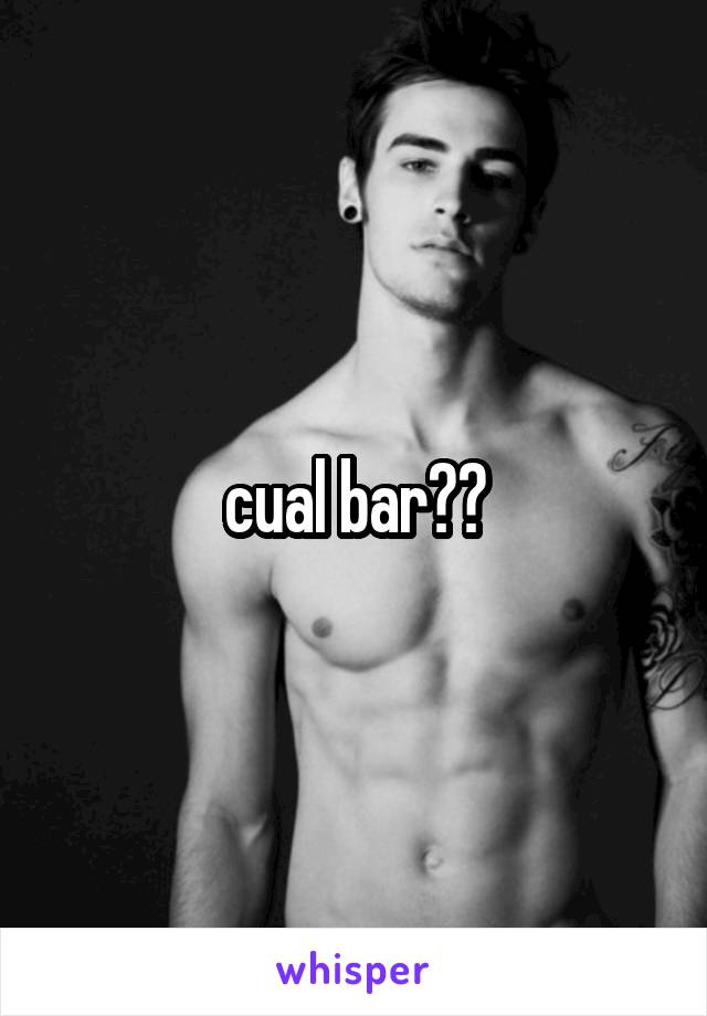 cual bar?😂