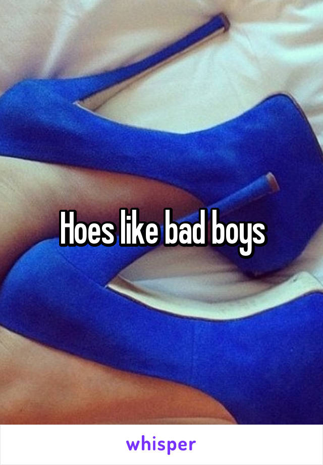 Hoes like bad boys