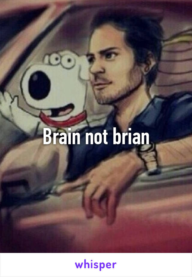 Brain not brian