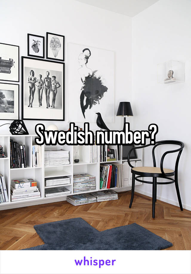 Swedish number?