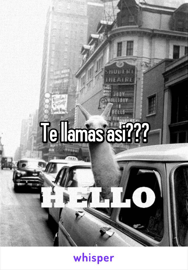 Te llamas asi???