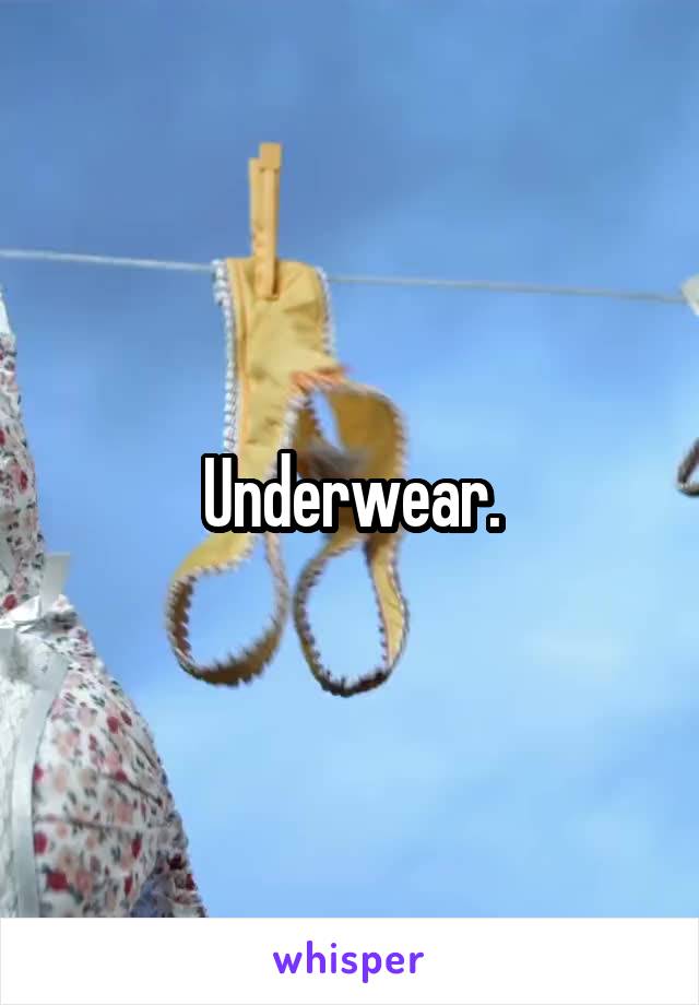 Underwear.