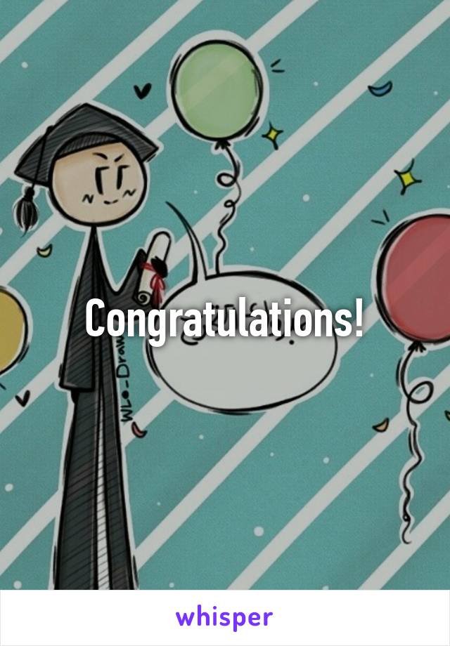 Congratulations!