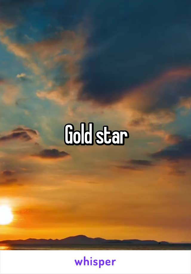 Gold star