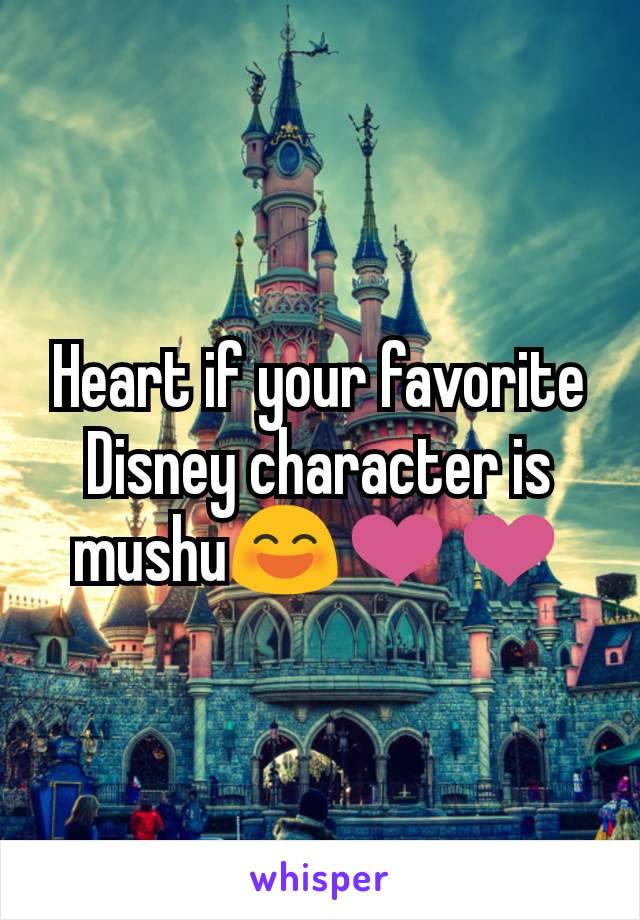 Heart if your favorite Disney character is mushu😄❤❤