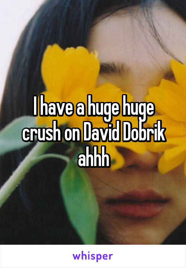 I have a huge huge crush on David Dobrik ahhh