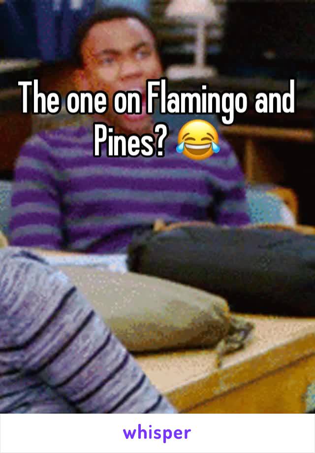 The one on Flamingo and Pines? 😂