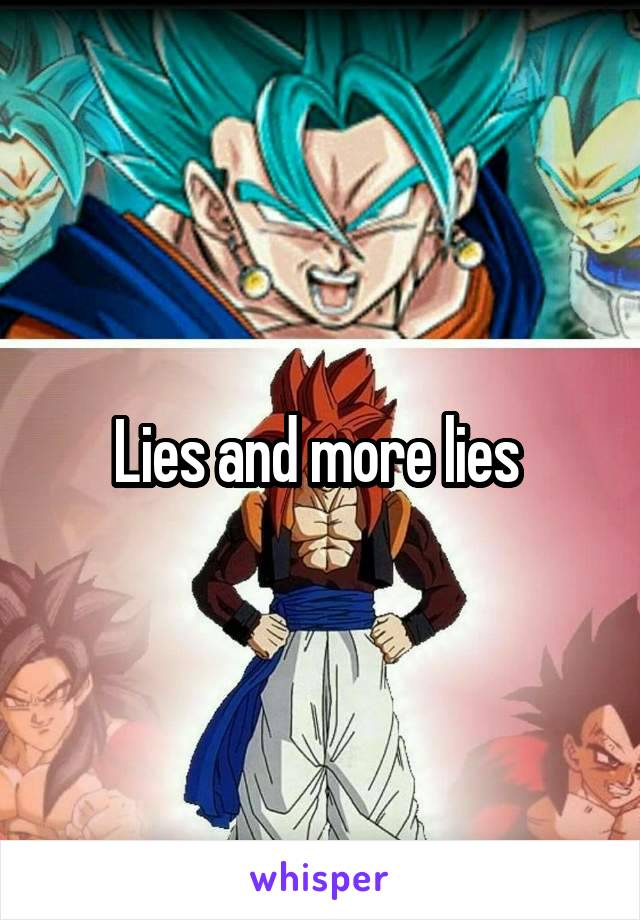 Lies and more lies 