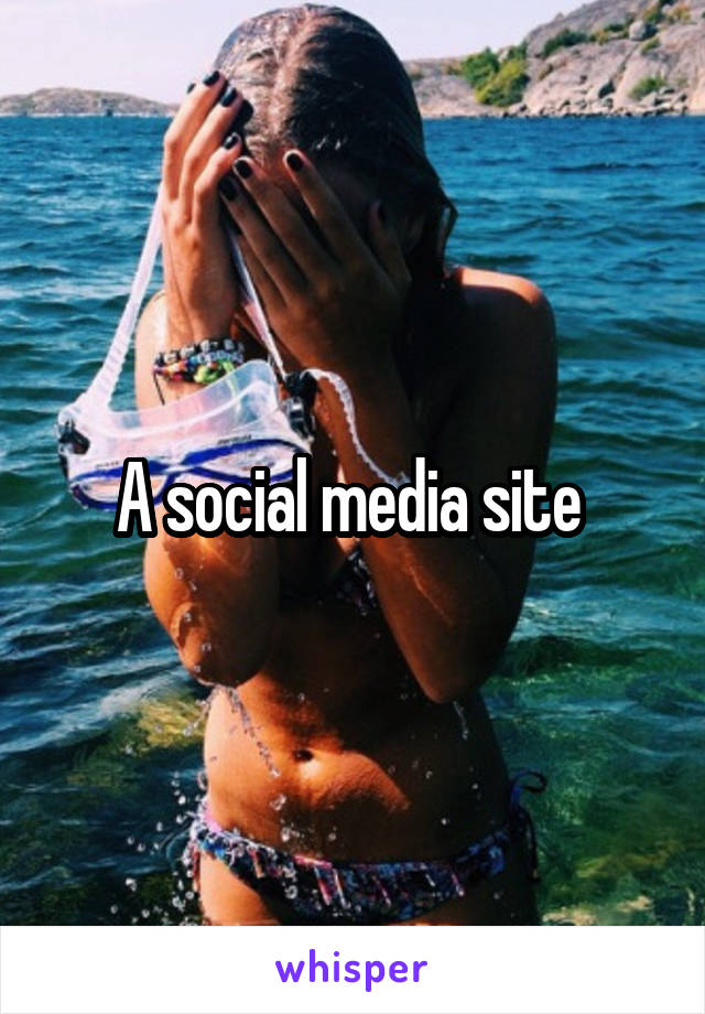 A social media site 