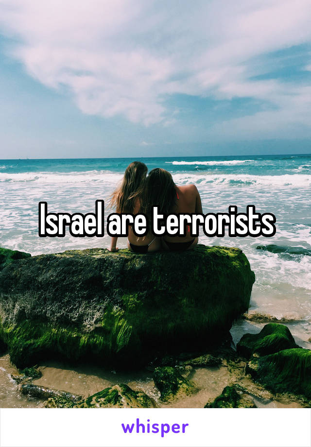 Israel are terrorists