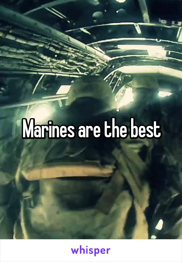 Marines are the best