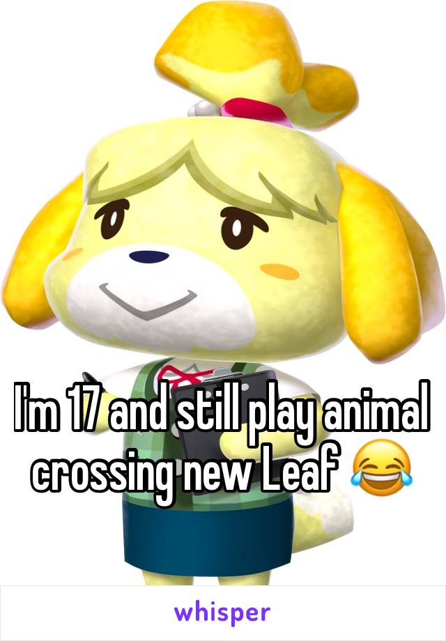 I'm 17 and still play animal crossing new Leaf 😂