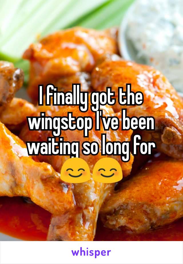 I finally got the wingstop I've been waiting so long for 😊😊
