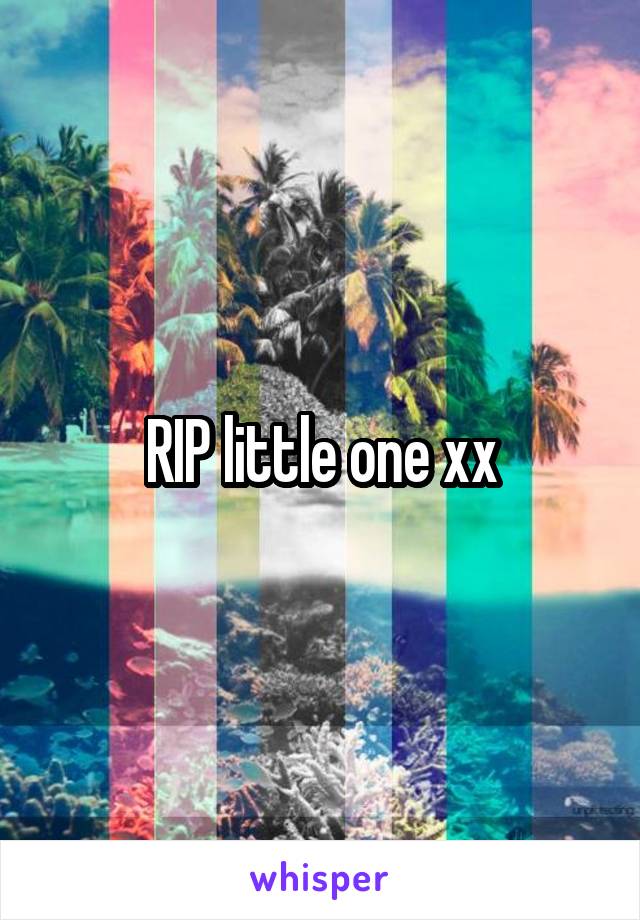 RIP little one xx