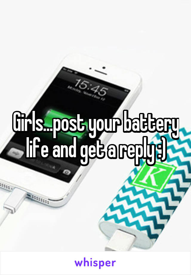 Girls...post your battery life and get a reply :)