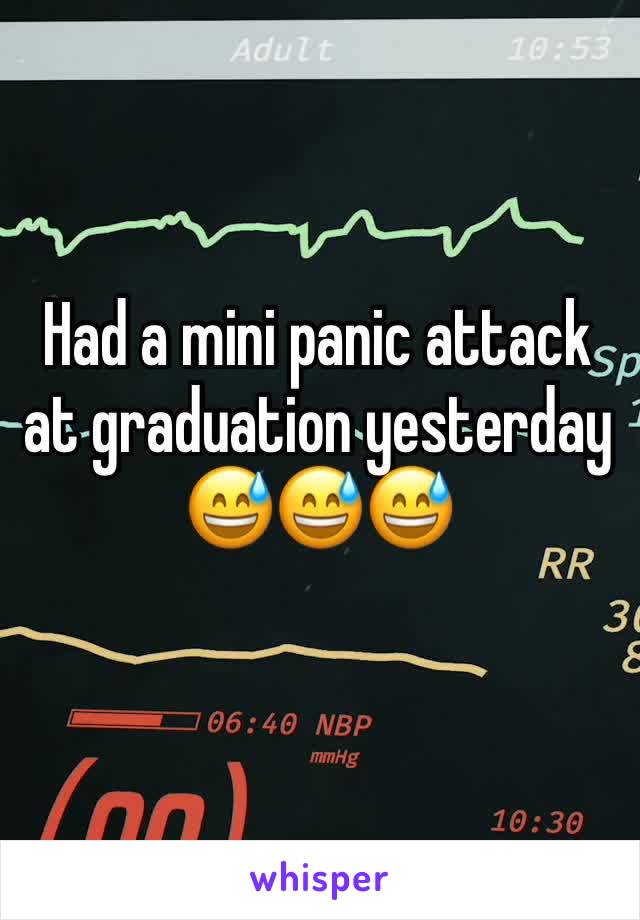 Had a mini panic attack at graduation yesterday 😅😅😅