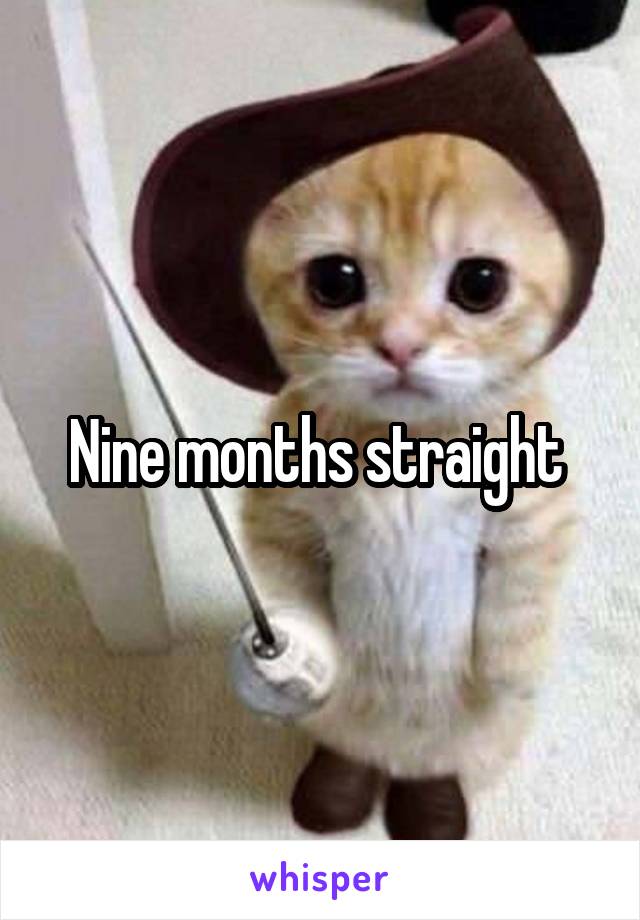 Nine months straight 