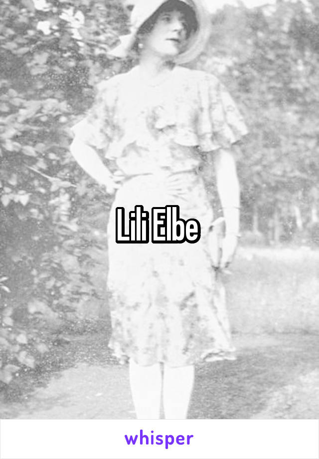 Lili Elbe 