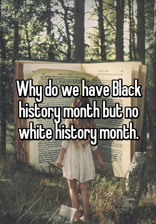 Why Do We Have Black History Month Ks2