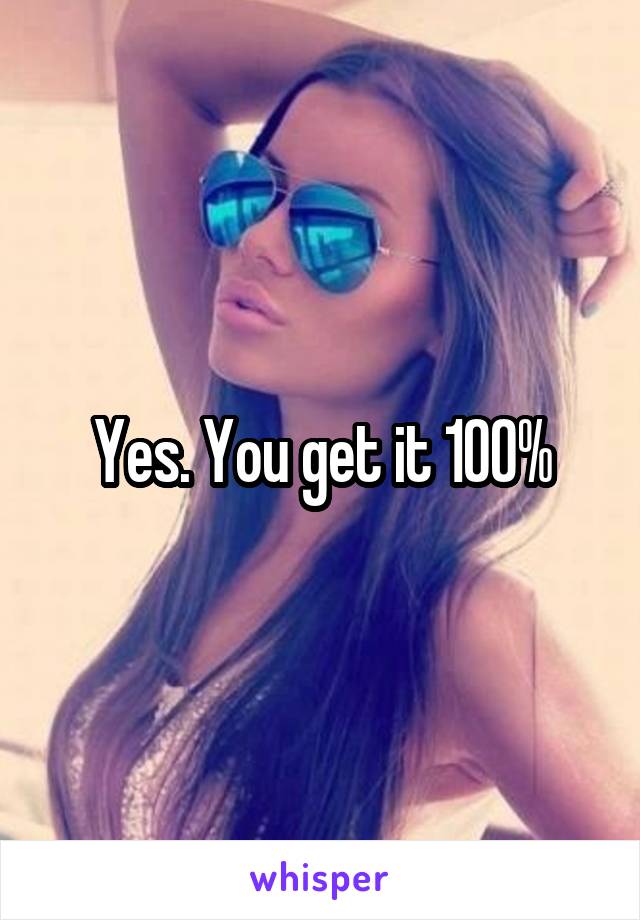 Yes. You get it 100%