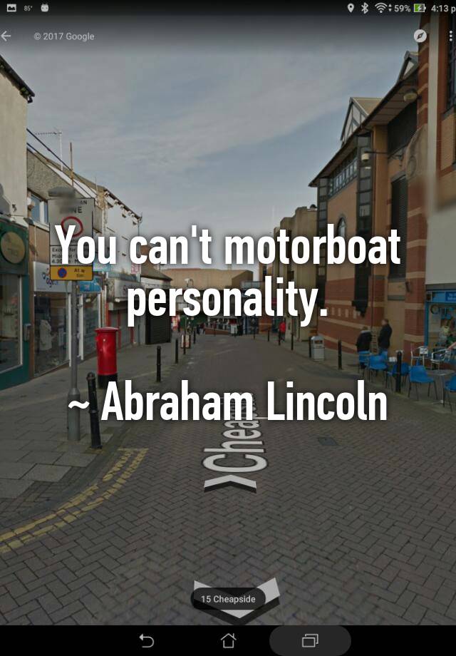 you can't motorboat personality