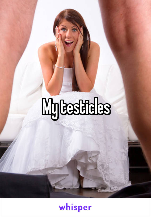 My testicles