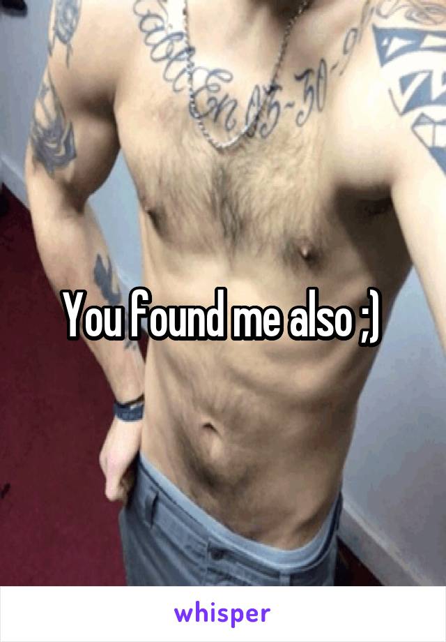 You found me also ;) 