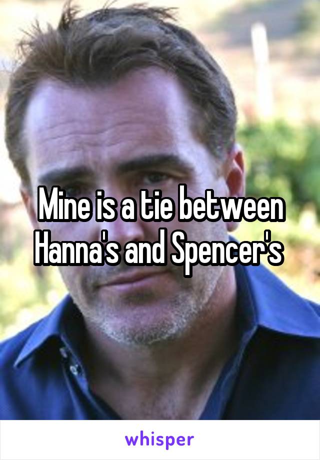 Mine is a tie between Hanna's and Spencer's 