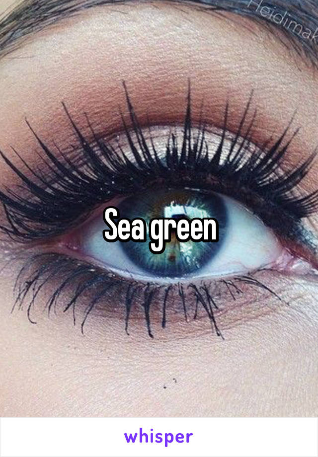 Sea green