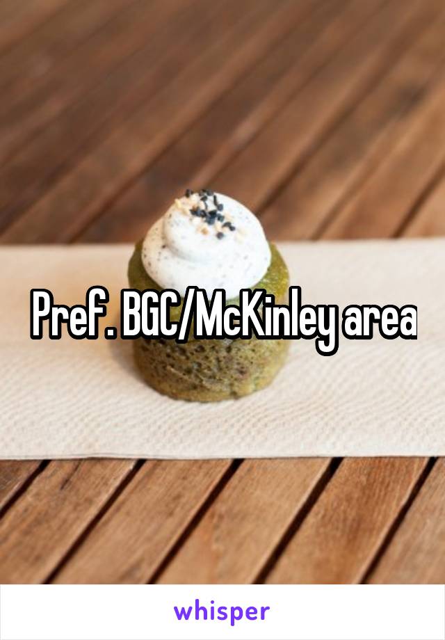 Pref. BGC/McKinley area