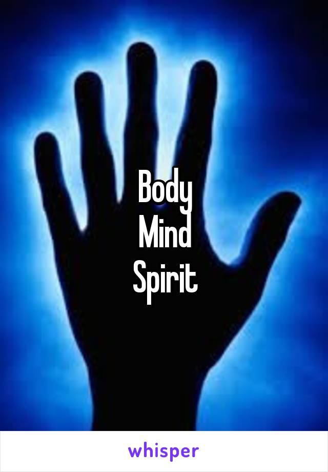 Body
Mind
Spirit