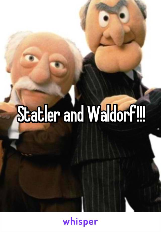 Statler and Waldorf!!!