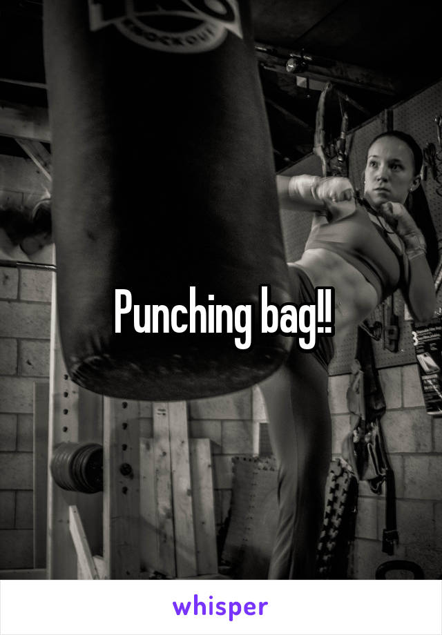 Punching bag!!