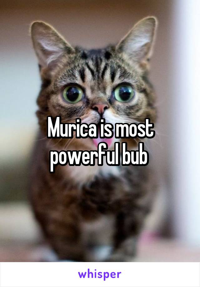 Murica is most powerful bub 