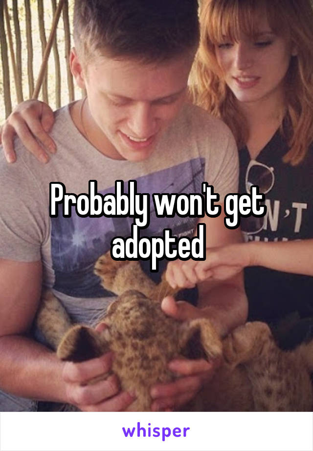 Probably won't get adopted